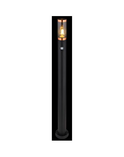 Lampadaire boston noire - 110x12.7x12.7 cm
